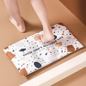 

Diatom Mud Water-Absorbing Mat Bathroom Mat Quick-Dry Mat Diatomite Toilet Padded Doorway Mat Household