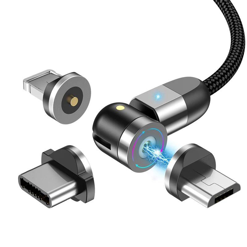 Купить Магнитный зарядный кабель Micro USB для мобильного телефона USB-шнур провод 360 ° + | Кабели для мобильных телефонов (4001054716417)