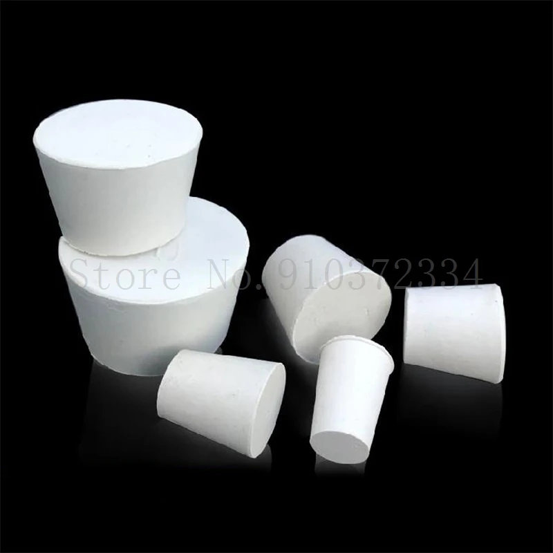 

Chemistry Laboratory 000# to #10 White Rubber Stopper for Glass Flask,Test tube rubber cap