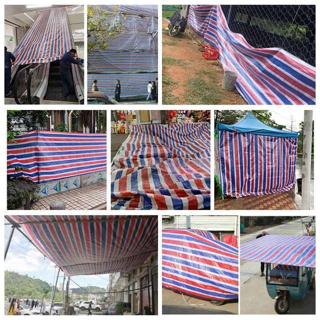 0,25 Mm -Es Pe Tarpaulin Kerti Erkély Terasz Esőálló Ruhás Kendő Sátor Vízálló Növények Pet House Cover Tarp Napellenző Árnyékoló Vitorla - Image 4