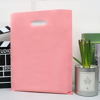 

50pcs Gift Bags Pe Plastic Bag For Clothes Storage Bag Party Supplies Shopping Bag Business Bags Merchandise Bags
