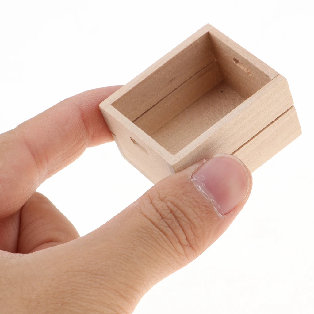 3pcs Dollhouse Miniature Basket Wooden Vegetable Storage Box for 1/12 Scale Doll House Decorations 3pcs Dollhouse Miniature Basket Wooden Vegetable Storage Box for 1/12 Scale Doll House Decorations