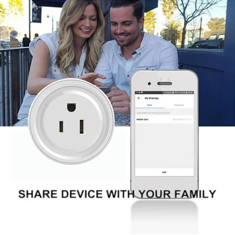 WiFi умная розетка US/EU плагин огнестойкий ПК корпус три режима синхронизации