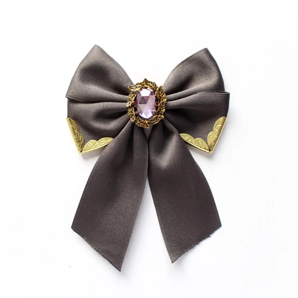 Ribbon Bow Tie Британский Для мужчин Для женщин свадебный банкет воротник Средства ухода за кожей Шеи Рубашка Лук Галстуки вручную из золотистого металла школьников бабочки со стразами и бантом - Цвет: Ribbon Bow Tie