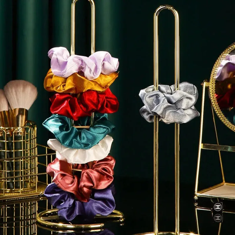 Golden Jewelry Storage Hair Ring Display Stand Large Capacity Headband Head Rack Hanging Organizer Women Home Store Decoration