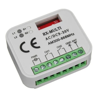 

300-868Mhz Receiver Remote Control Garage Door Gate 5.3*4*2cm Universal