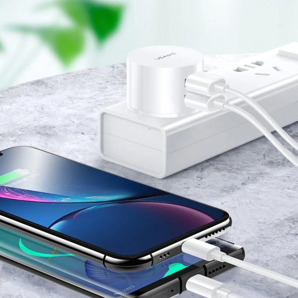 20 Вт 5 В 4A Ампер Двойной двойной 2 порта USB зарядное устройство европереходник штепсельный сетевой адаптер 3Pin белый