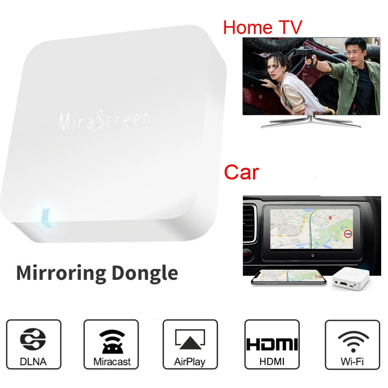 Автомобильный беспроводной Wifi Дисплей зеркальное отображение экрана Hdmi AV видео