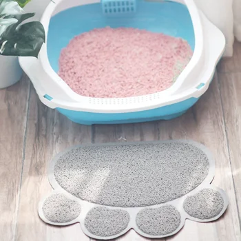 

Cat Litter Mat PVC Claw Shape Floor Pad Traps Litter From Box And Cats Scatter Cat Mat Collecting Cat Litter Cama Para Gato