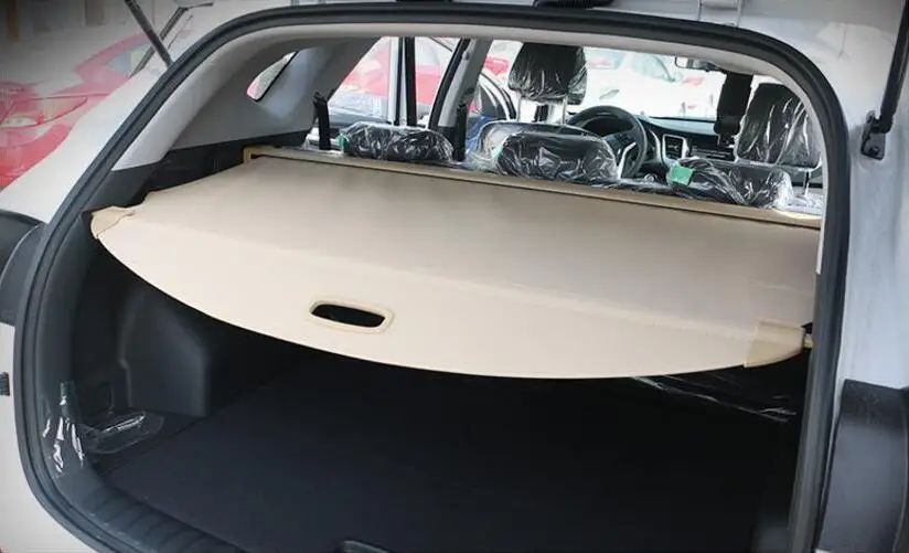 

High Qualit Car Rear Trunk Cargo Cover Security Shield Screen shade Fits For Volkswagen T-ROC 2018 2019(black, beige)