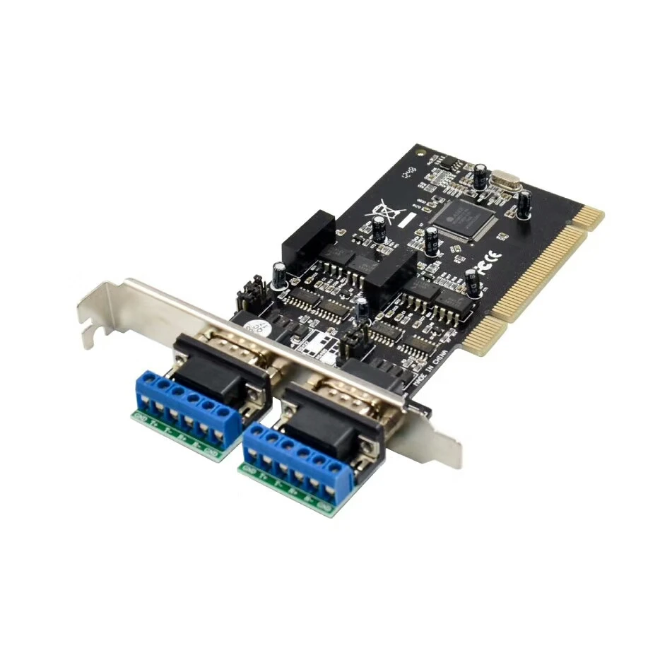 PCI к RS422 RS485 преобразователь адаптер К 2 портам / последовательная