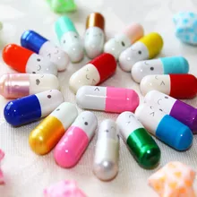 Gift Pills Drift-Bottle Office-Supply Expression-Capsules Put In-Wishing School Cute