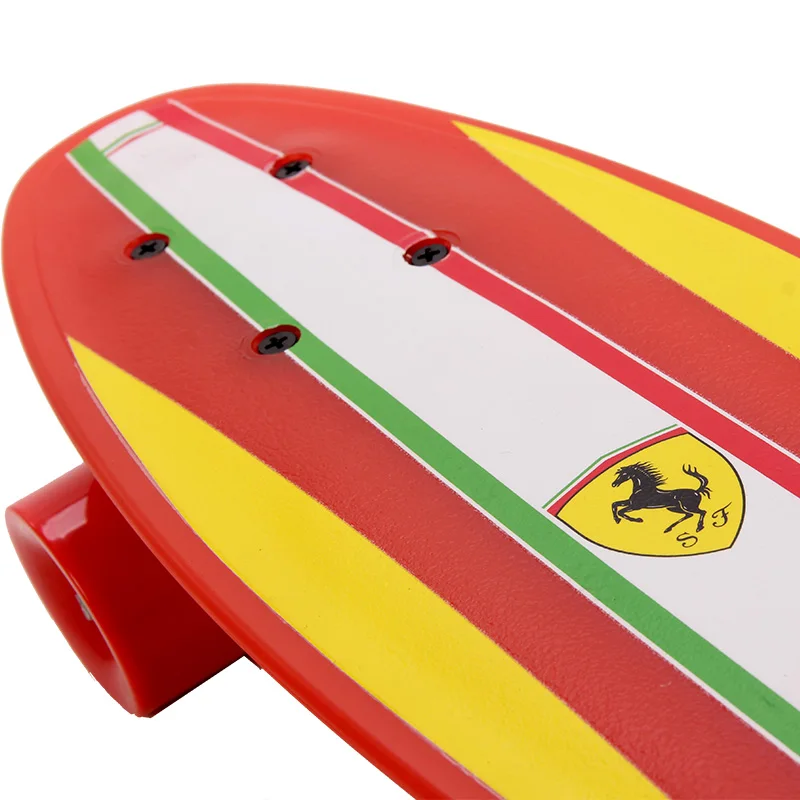 60*13 Ferrari детский Пенни борд Мультфильм Скейтборд Детский скейтборд|Скейтборд| |