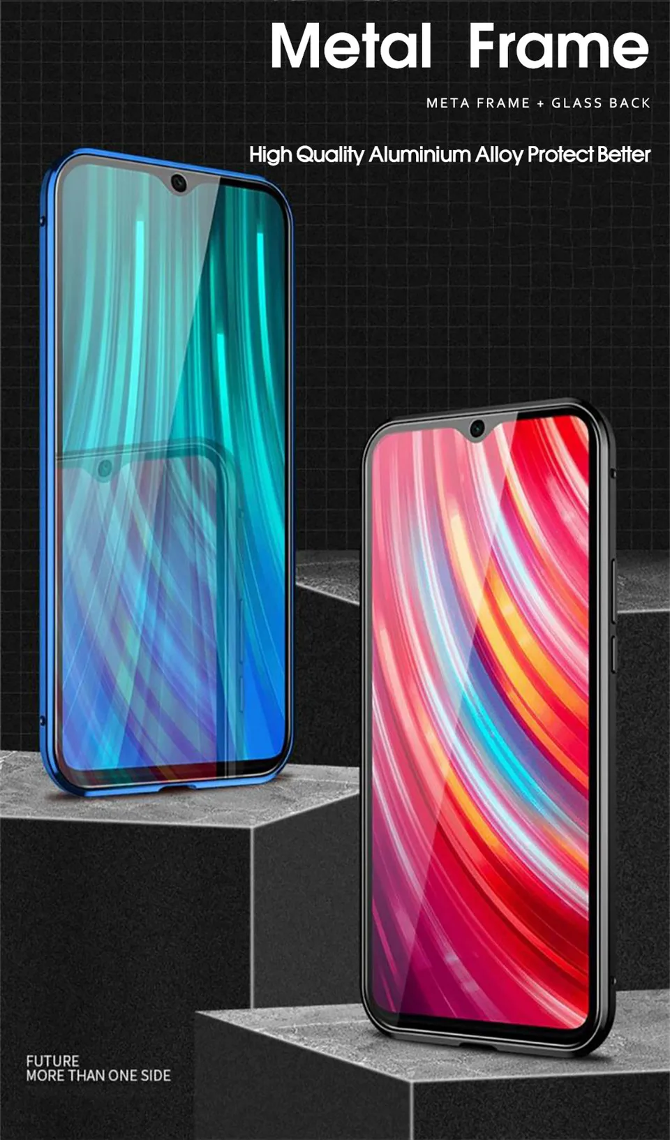 360 магнитный металлический Полный Чехол на для Redmi note 8 Pro Сяоми ксиоми Редми Ноут 8 про жесткий двойной чехол из закаленного стекла на для Xiaomi Redmi note 8 Note 8 Pro