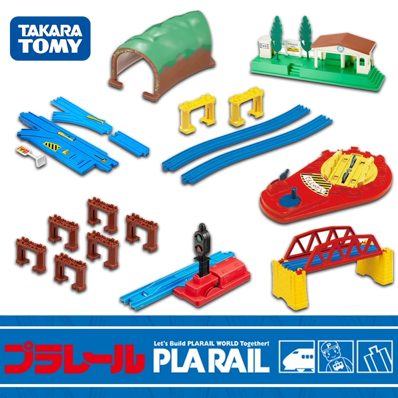 Takara Tomy Plarail Trackmaster Tomica пластиковые железнодорожные рельсы аксессуары