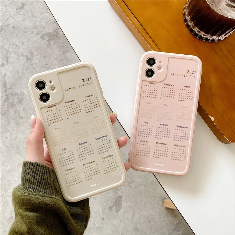 Fashion 2021 Calendar Glossy Phone Case 
