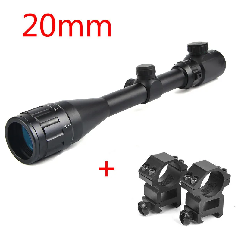 B BESTSIGHT 4-16X40 AOE оптика Riflescope красный и зеленый свет прицел снайперской винтовки снаряжение для охоты прицелы страйкбол винтовка - Цвет: 20mm mount