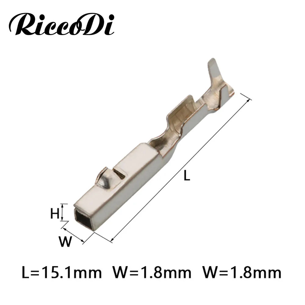 50-200개 2.0mm 자동차 커넥터 터미널 압착 핀 주석 도금 터미널 DJ7181C-2