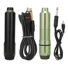 Многофункциональные цельные Короткие иглы татуировки глаз, бровей губ полуперманентный макияж вращающийся татуировки мотор машина RCA Интерфейс