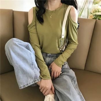

PX2215 Women's strapless long-sleeved T-shirt