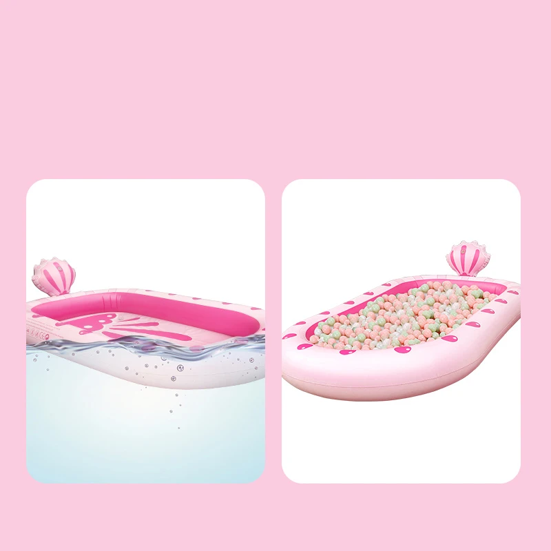 Summer Kids Inflatable Water Splash Play Pool Toys Bathing Playing Sprinkler Mat Yard Outdoor Fun Multicolour PVC Material
