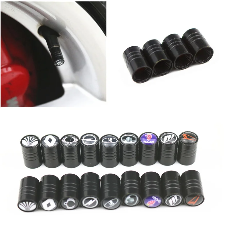 

4pcs Car Styling Auto Caps Case FOR VW golf 6 7 polo tiguan skoda Octavia opel Corsa Astra Renault Clio opel Alfa Romeo STICKERS