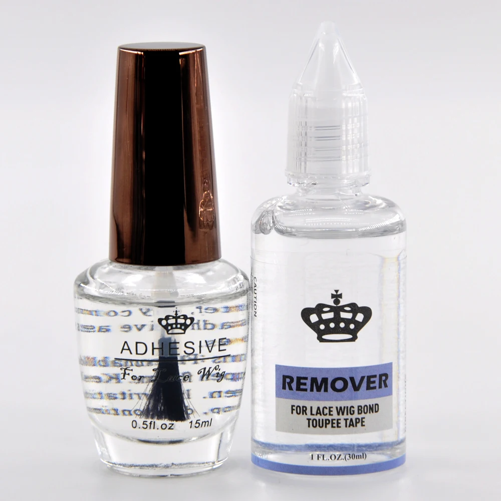 0.5 FL.OZ (15ml) Lace Wig Glue 30ml Remover For Lace Wigs/Toupee Professional Salon Accessory wig glue hair bonding glue lace wig glue wig glue remover