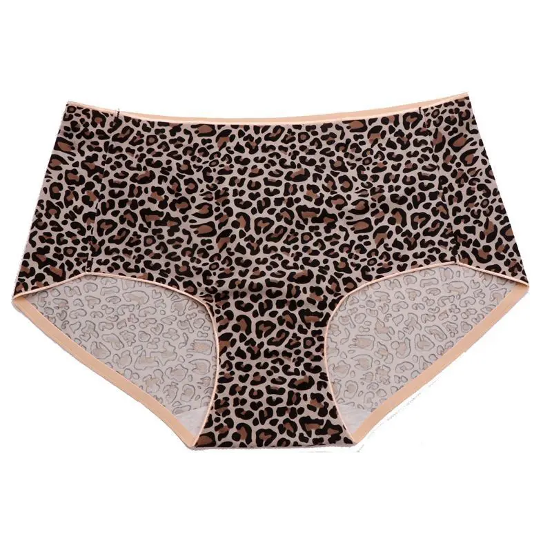SP& CITY Wild Leopard Женские Бесшовные пикантные трусики нижнее белье с рисунком зебры женские трусы из мягкого молочного шелка Дамское белье трусики