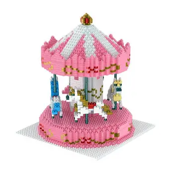 

New Carousel HC Diamond Building Blocks Small Particles Toys Adult Children Education Puzzle Friends Play Castle Blocks 1014