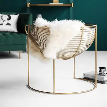 

Nordic Dressing Stool Net Red Chair Ins Dressing Stool Light Luxury Back Princess Chair Anchor Iron Makeup Stool Bedroom