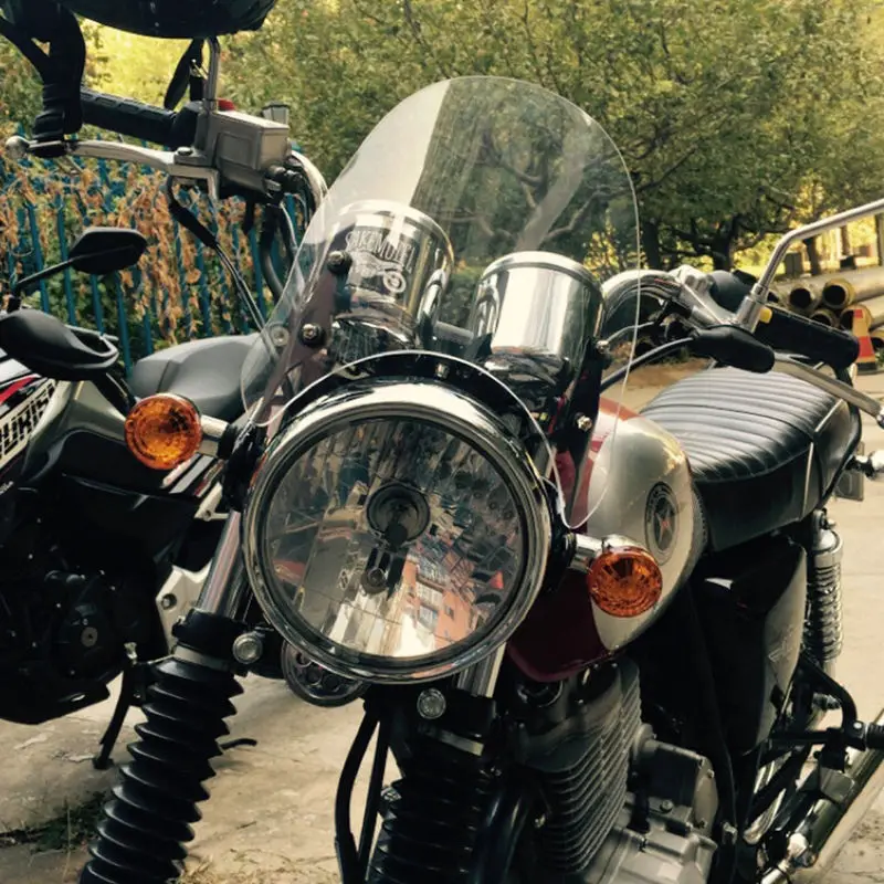 Лобовое стекло для Royal Enfield Thunderbird 500 500X 350 350X перехватчик Continental GT 650 535 кронштейн