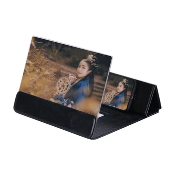 

New 12 Inch 3D Screen Magnifier Cell Phone Foldable Screen Enlarger Video Movie Amplifier Holder Stand