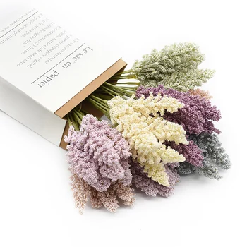 

6 pieces/bundle Foam lavender vases for home decoration accessories cheap artificial plants household products wedding scrapbook