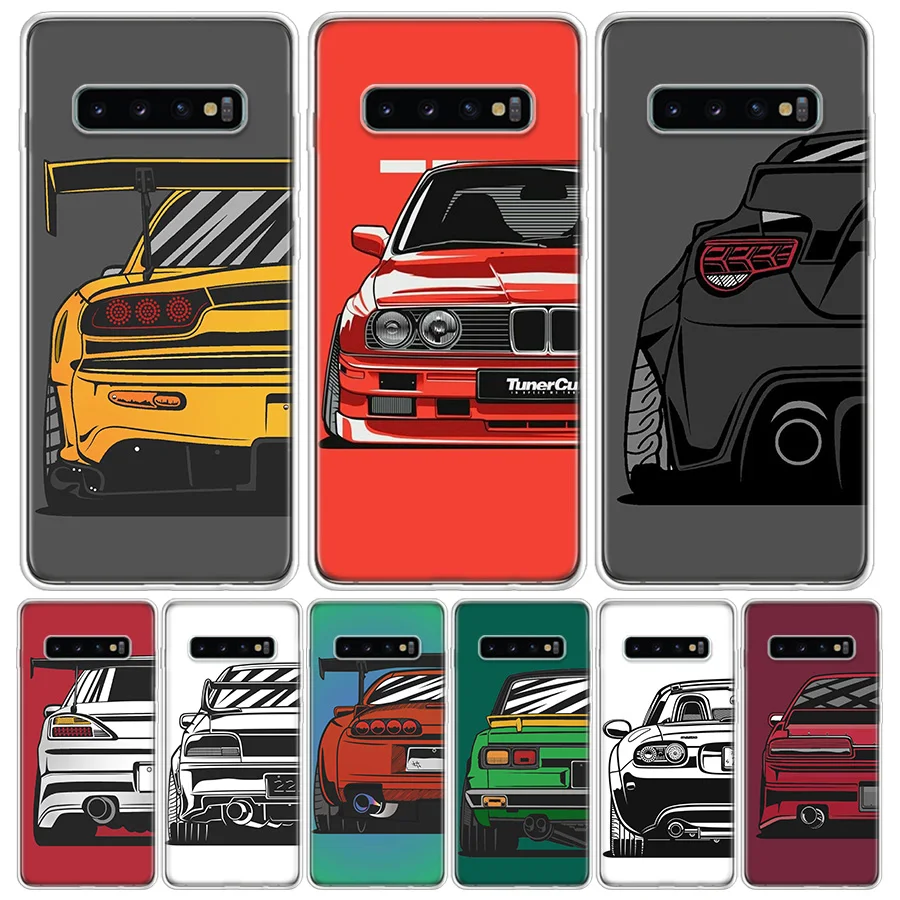 Японский JDM спортивные автомобили комикс чехол для телефона Samsung Galaxy A50 A51 A70 A71 A40 A30
