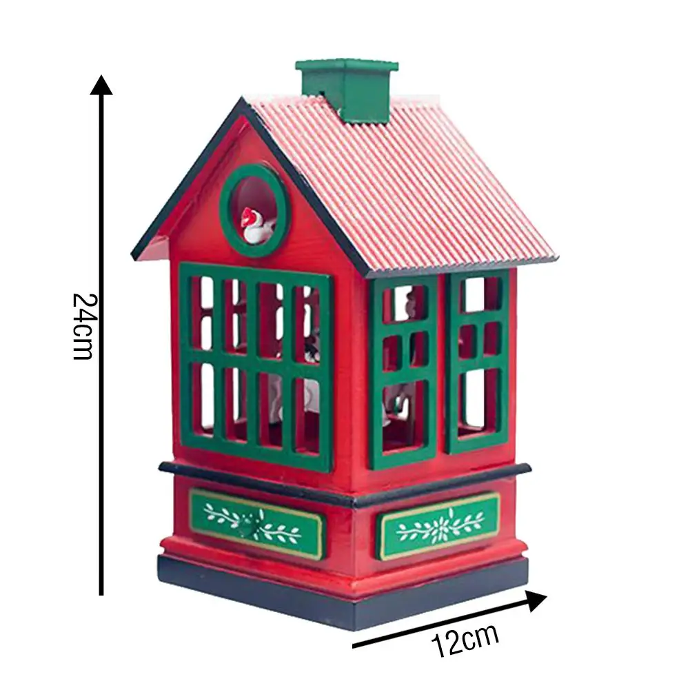 Рождественские украшения Рождественская карусель музыкальная шкатулка рождественские украшения для дома подарок для детей девочек друзей