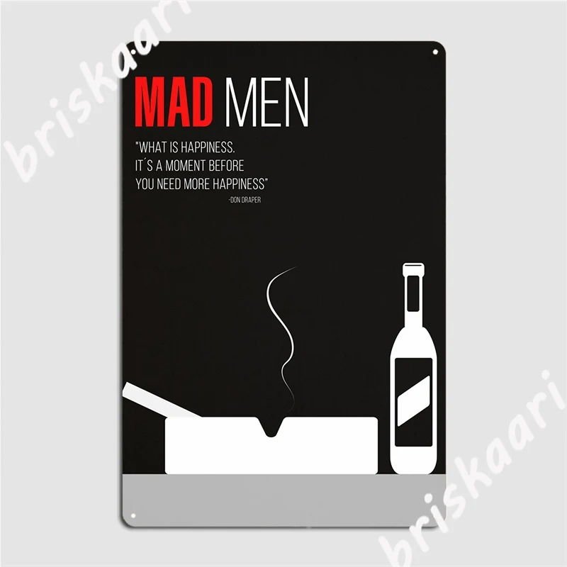 

Mad Men Metal Sign Pub Home Plaques Designing Tin Sign Poster