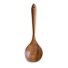 Лопатка ложка суповая подвесная деревянная кухонная посуда легкая кухонная утварь прочная