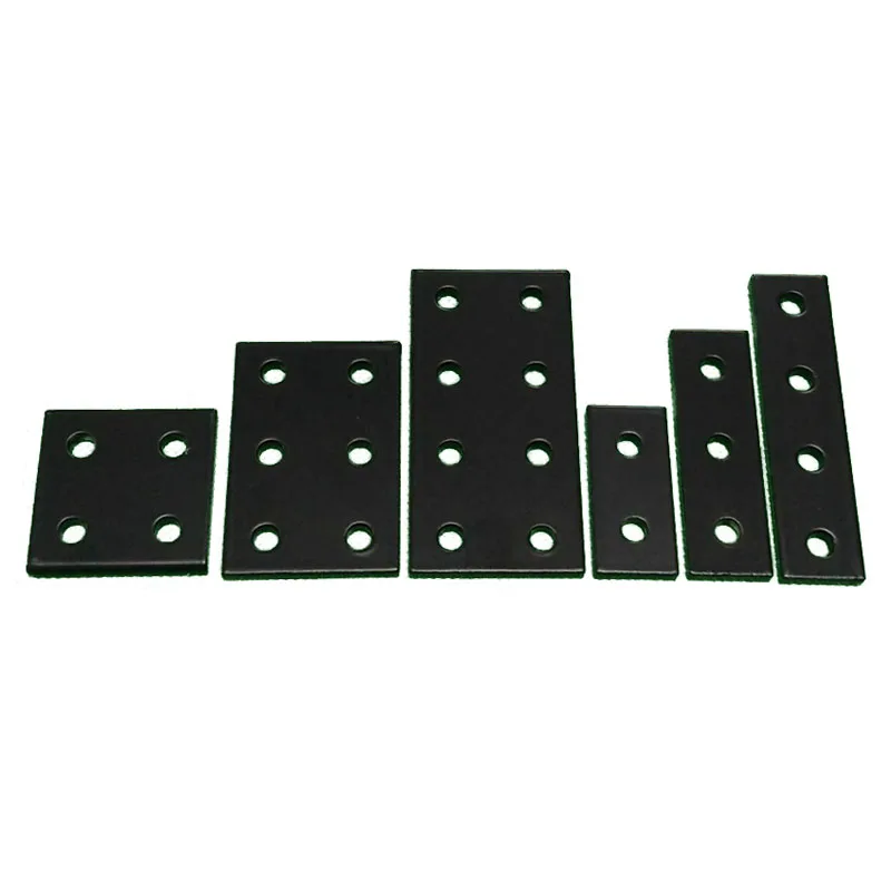 2pcs/lot Black Joint Board Plate Corner Fastener Rectangle Bracket Aluminum Profile Connecting Plate without Bolts and Nuts afbeelding