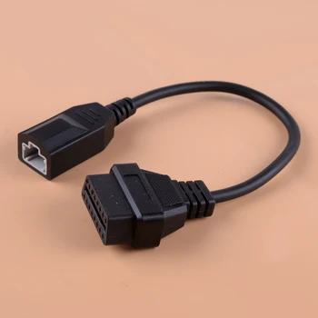 

beler Black Auto Accessories Diagnostic Scanner Extension Adapter Cable Connector Fit For Honda 3 Pin OBD1 to 16 Pin OBD2 OBDII