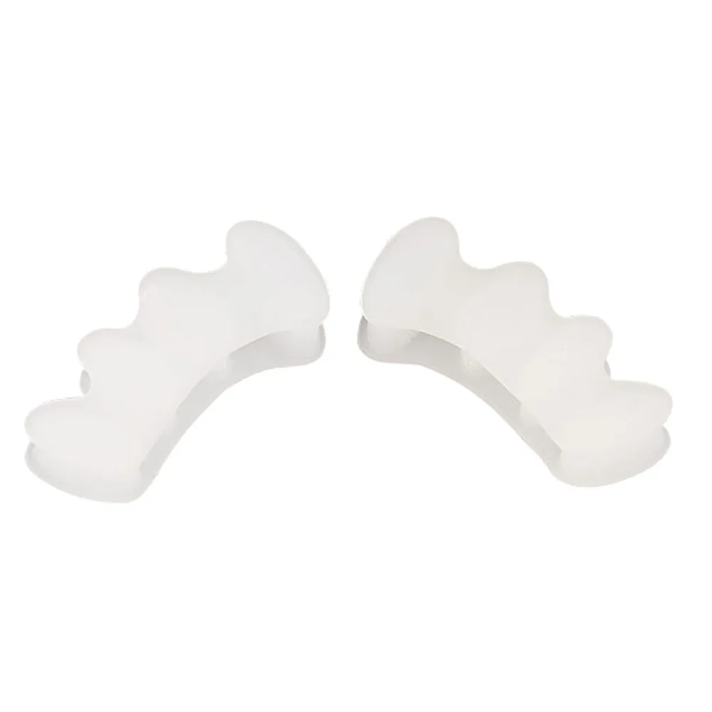 1 Pair Toe Separators Stretchers Straightener Three Holes Toe Spacers Corrector Foot Care Tool Toe Protector Orthotics Cushion