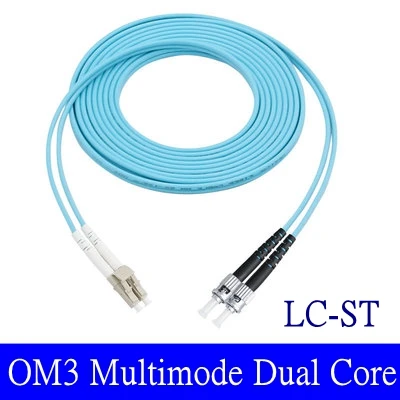 Fibre Optical OM3 10 Gigabit Optical Fiber Jumper LC-LC FC-SC-ST Multimode Dual Core Optical Fiber Cable Cord 1m 2m 3m 10m 50m