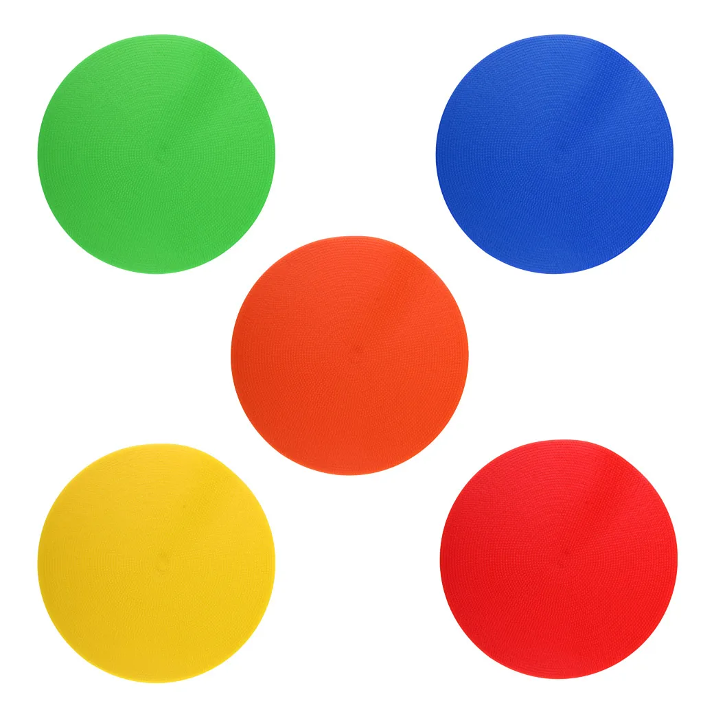 5PCS Sports Spot Markers Flat Field Cones Soccer Basketball Floor Spots
