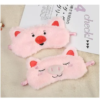 

Cute Cartoon Pig Sleep Eye Mask Breathable Blindfold with Elastic Strap Soft Eye Cover for Night Sleeping Travel Nap