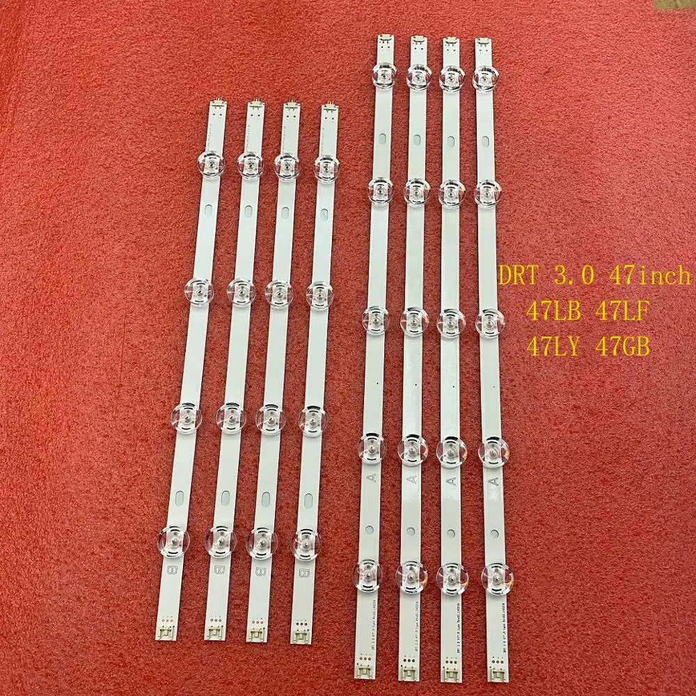 8 шт./компл. светодиодный подсветка полосы для LG 47LF6500 47LB6200 47LB5300 47LB570V 47LB652 47LB652V 47LB6300