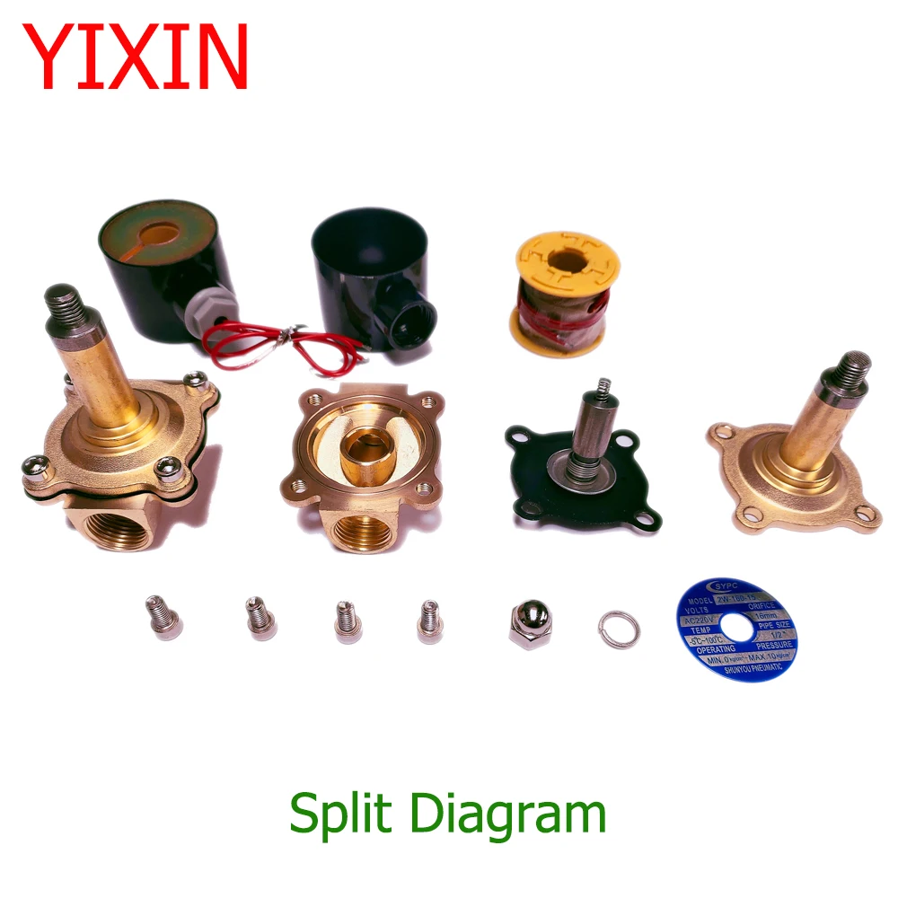 Electric Solenoid Valve 1/4" 3/8" 1/2" 3/4" 1" DN8/10/15/20/25/50 Normally Closed Pneumatic for Water Oil Air 12V 24V 220V motorized ball valve