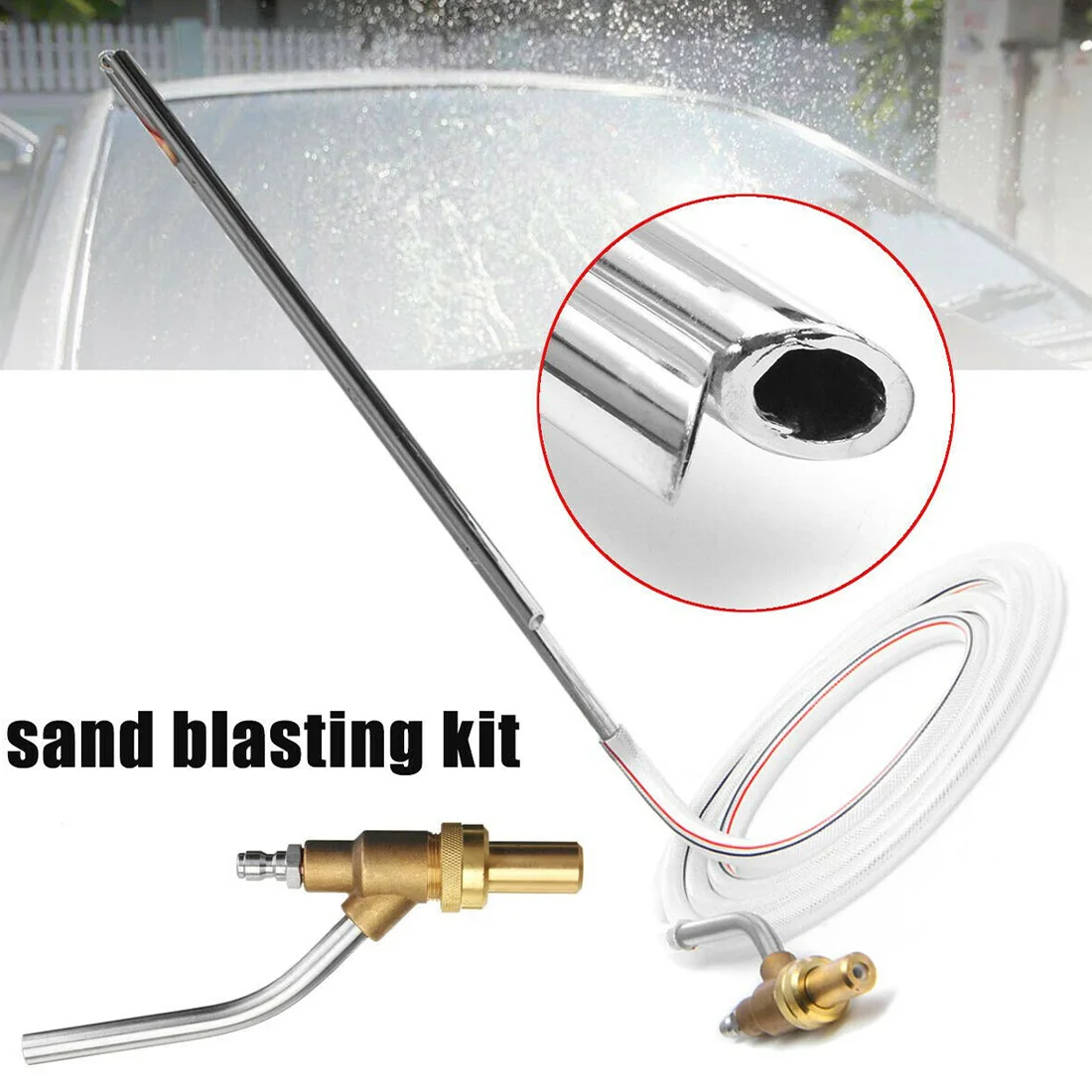  Portable Sand Blaster Wet Blasting Washer Sandblasting Kit For Karcher Series High Pressure Washers