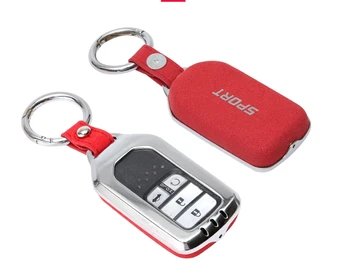 

Car Genuine Leather Keychain Case Holder For Honda CRV HRV Accord Civic Odyssey Inspire Jazz JADE Pilot Smart Key Accessories