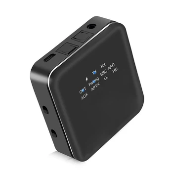 

Brand New Bluetooth 5.0 Transmitter Receiver Speaker TV MP3 CSR8675 3.5mm AUX Optical Port HD Music Audio Adapter