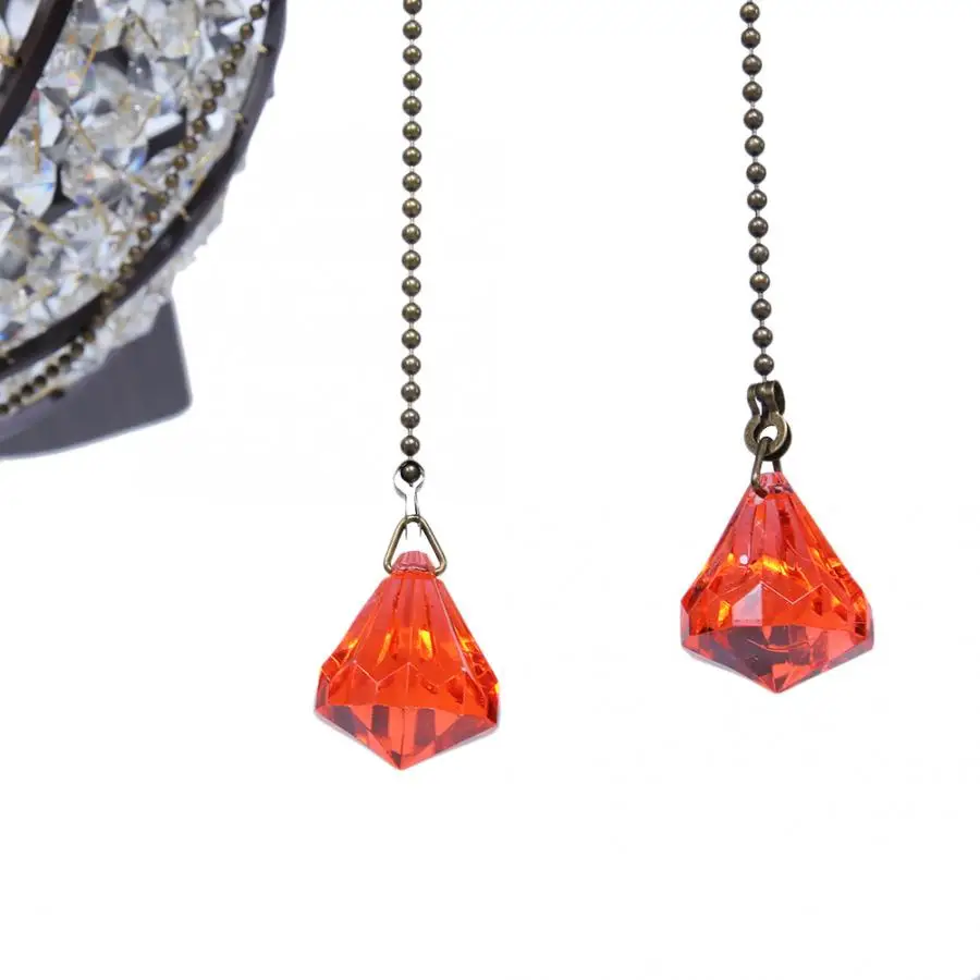 52 дюймов 5 лезвий с украшением в виде кристаллов потолочный вентилятор
