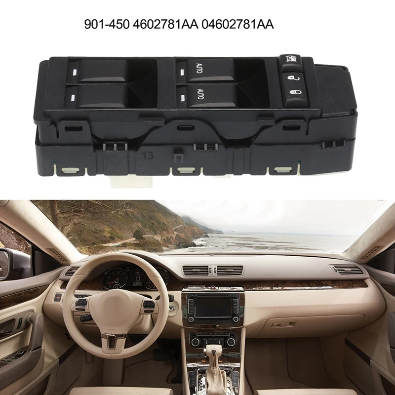 Переключатель главной мощности окна двери для Jeep Grand Cherokee Chrysler 200 300 Dodge Charger 04602781AA |